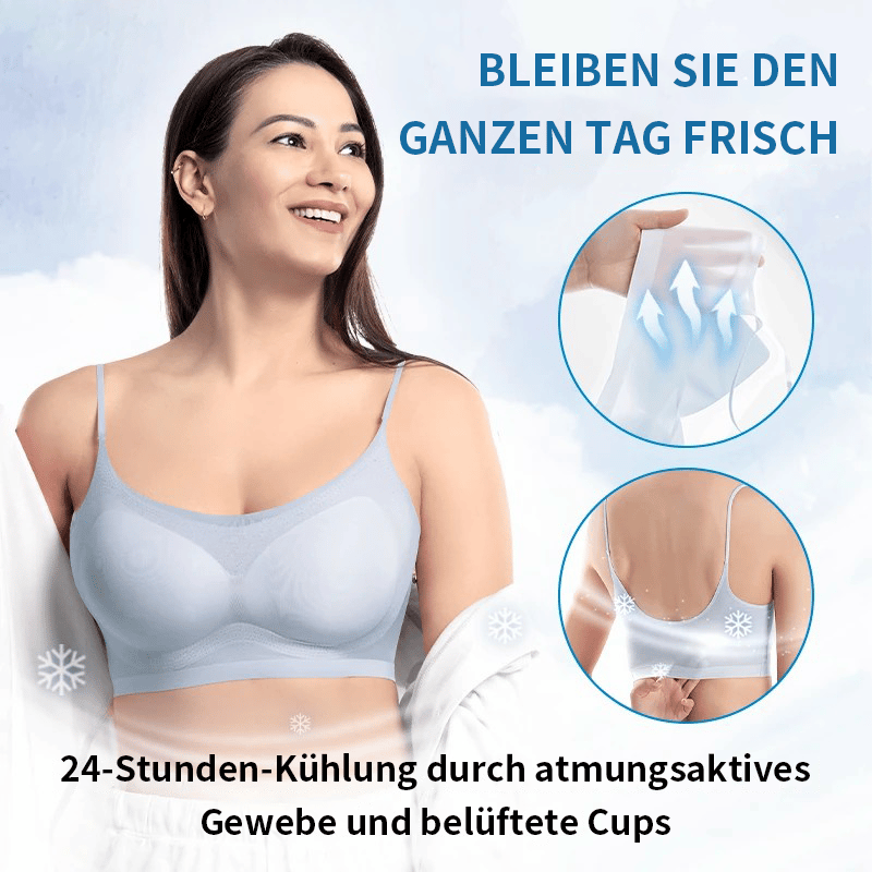 Soutien-gorge de confort d'été sans couture et ultra-fin en soie de glace grande taille