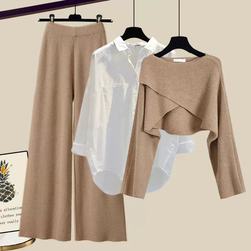 Tina | Ensemble trois pièces confortable en tissu doux avec manches longues
