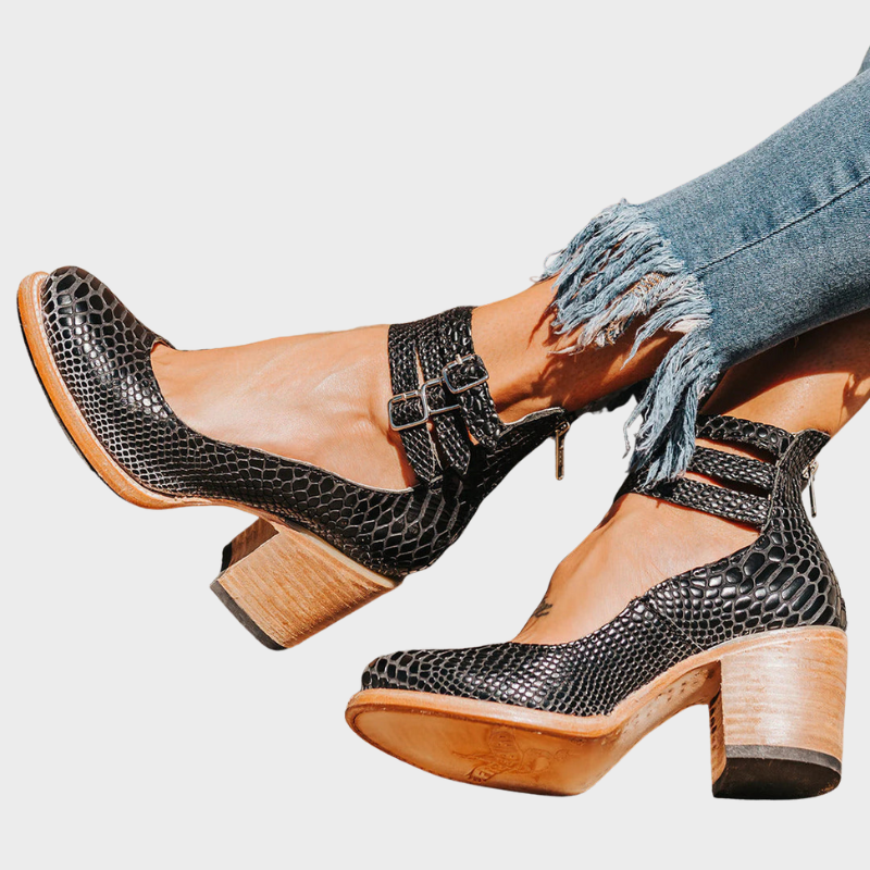 Clara – Chaussures à talons avec bride à boucle