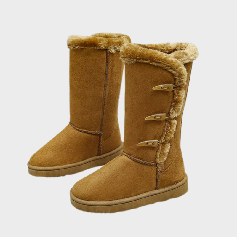 Nova – Bottes d'hiver douillettes avec fermeture à bouton