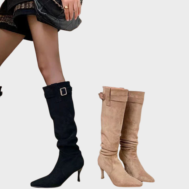 Siena – Bottes montantes élégantes avec boucles
