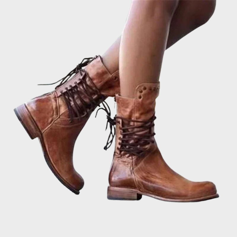 Rhea – Bottines à lacets robustes