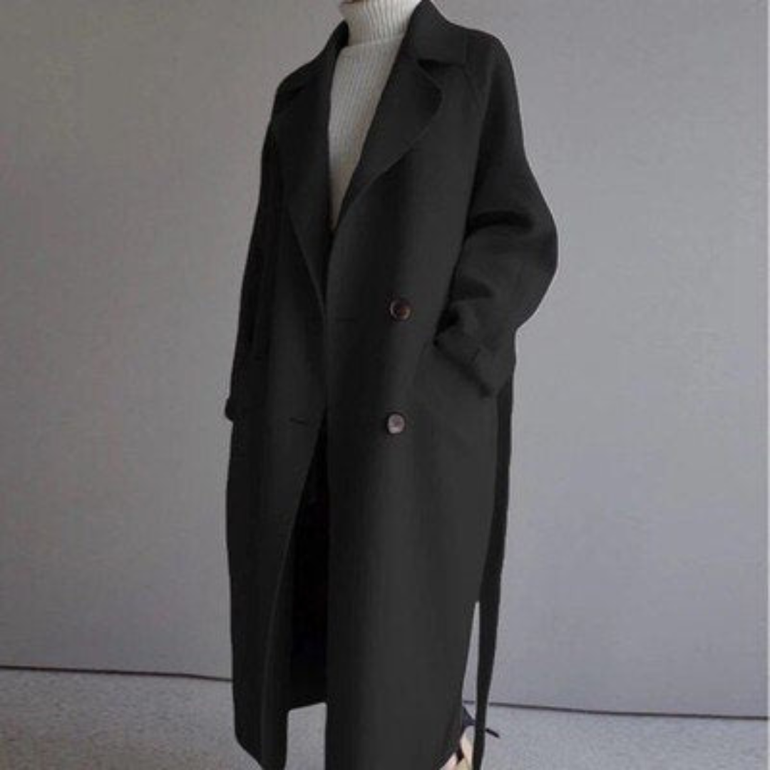 Clara Manteau Trench en Laine