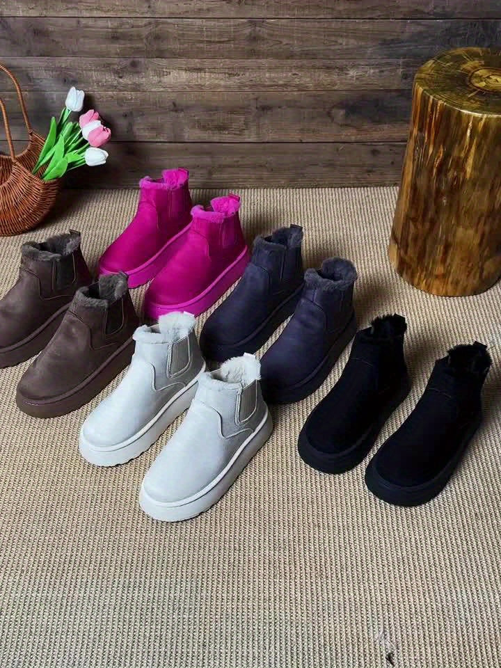 Bottes Chunky-Heel d'Hiver pour Femmes