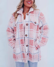 ELINARA - Veste en Fleece à Carreaux