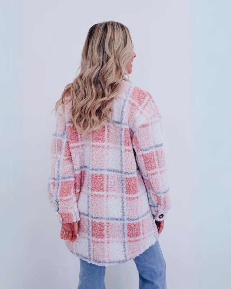 ELINARA - Veste en Fleece à Carreaux