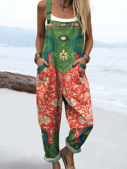 Sanne™ | Salopette Boho Fleurs de Jardin