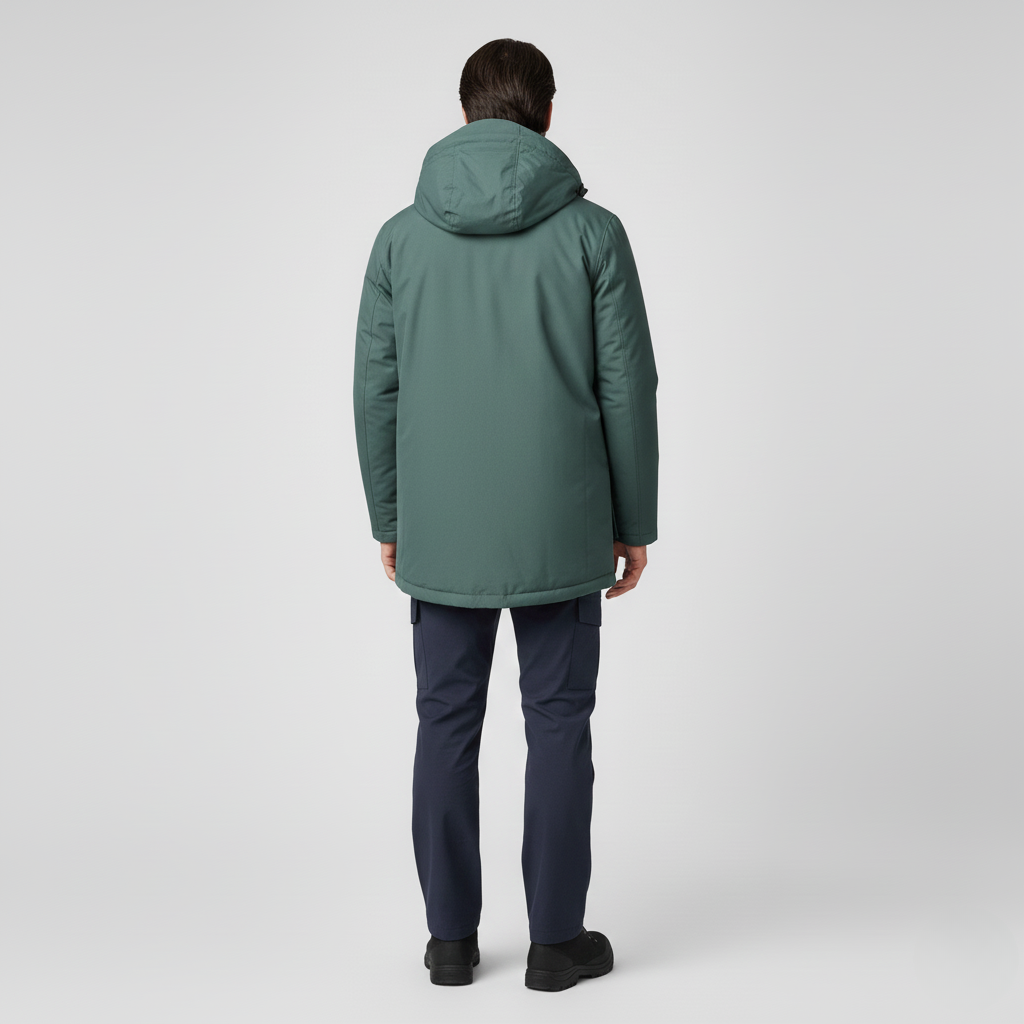 Parka Longue à Capuche pour Homme