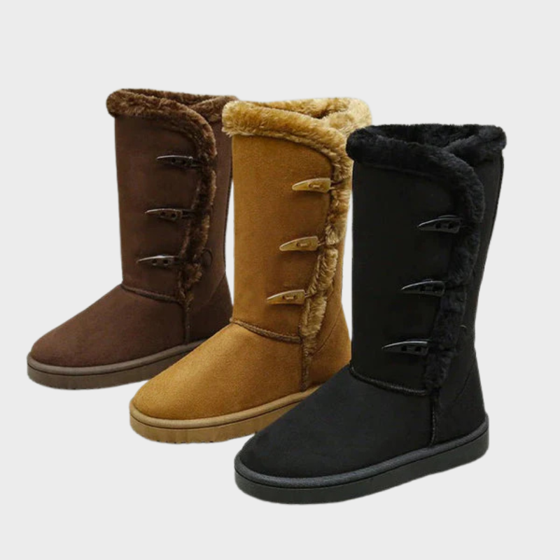 Nova – Bottes d'hiver douillettes avec fermeture à bouton