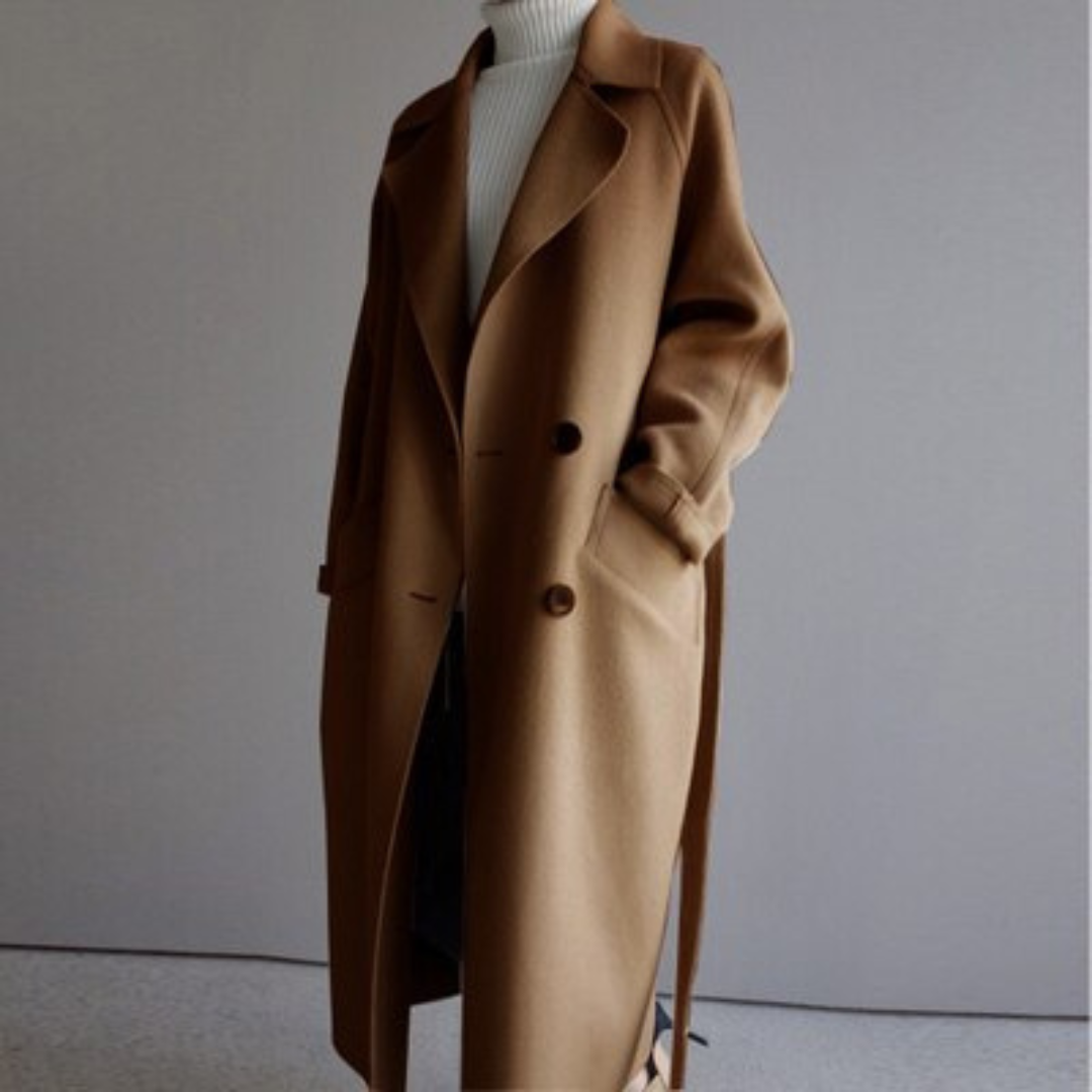 Clara Manteau Trench en Laine