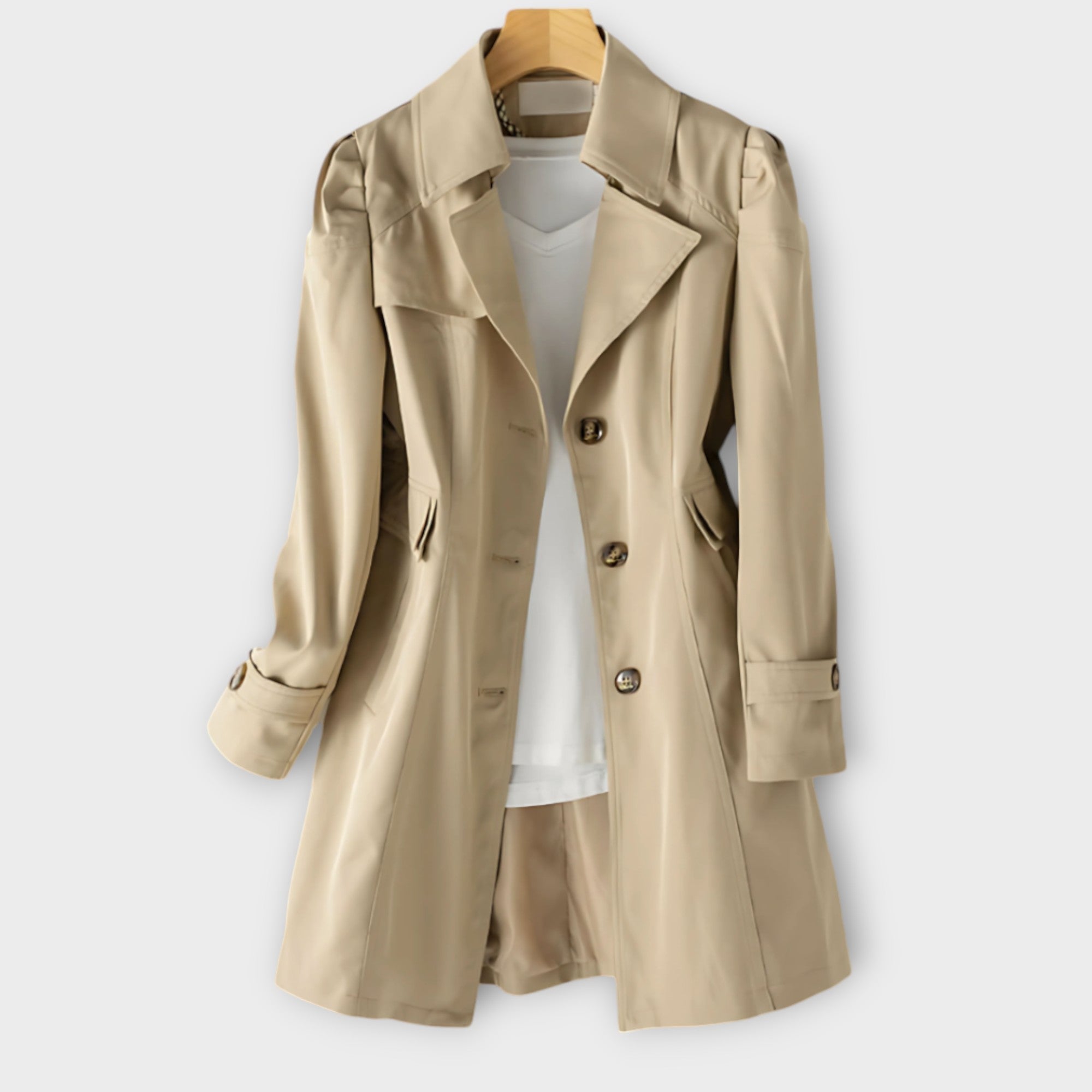 Elara – Trench-coat à double boutonnage
