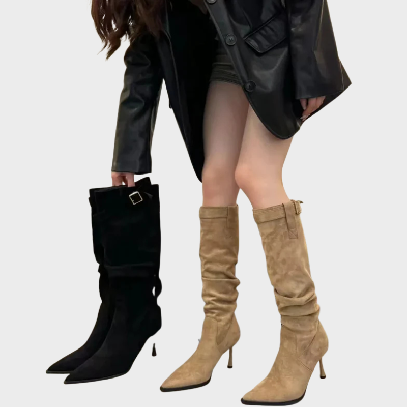 Siena – Bottes montantes élégantes avec boucles