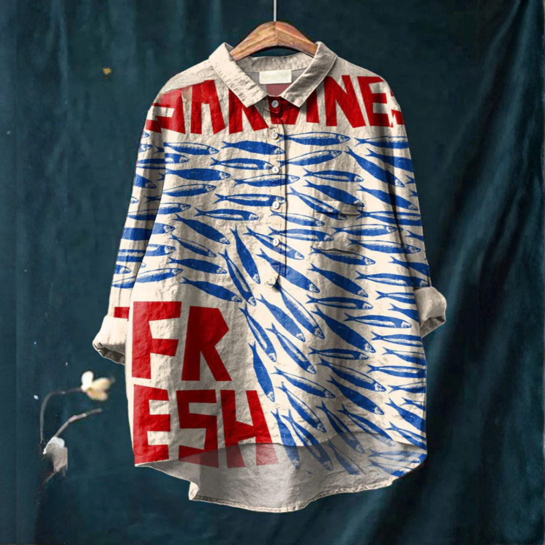 Ozean | T-shirt imprimé Sardines fraîches