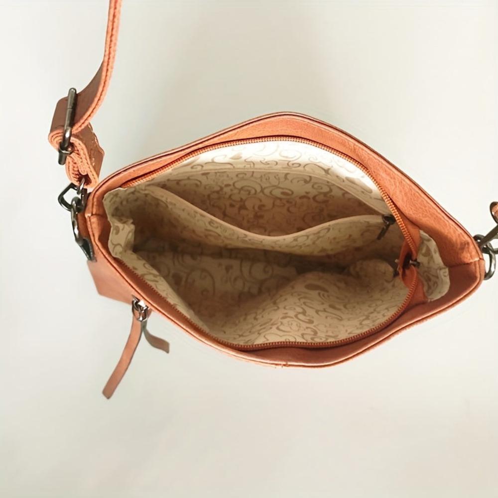 Lina - Sac à bandoulière vintage avec motif damier