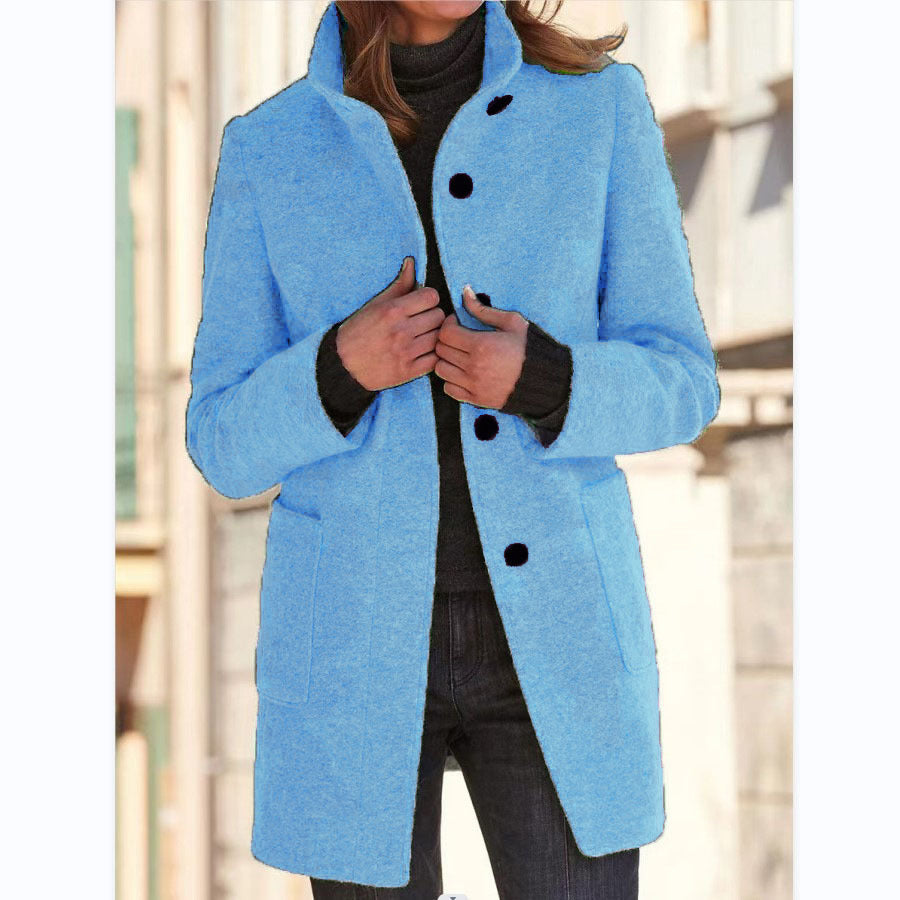Vintora™ – Veste d'hiver rétro pour femmes avec boutons et col montant