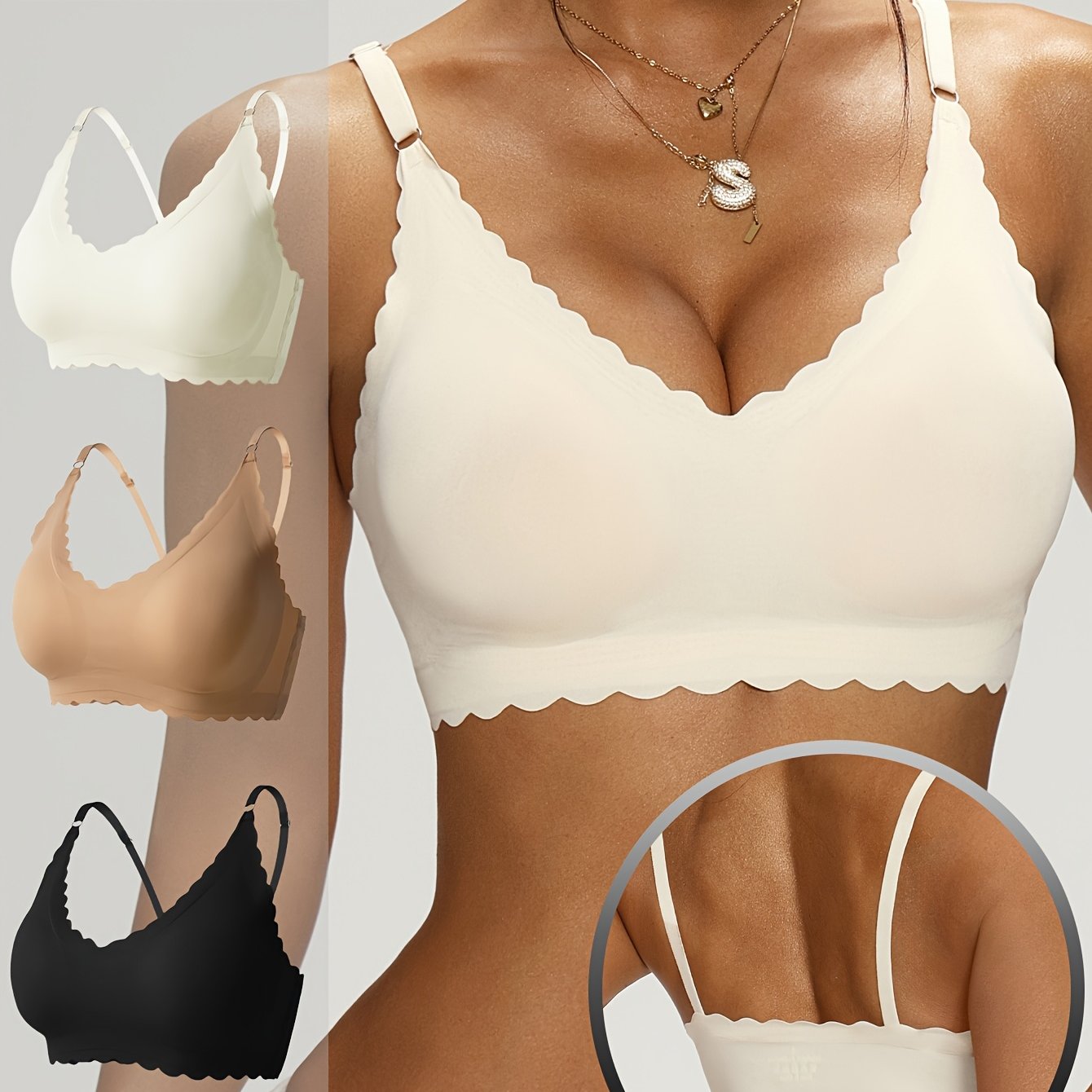 Ensemble de 3 Soutiens-Gorge Haut Confort