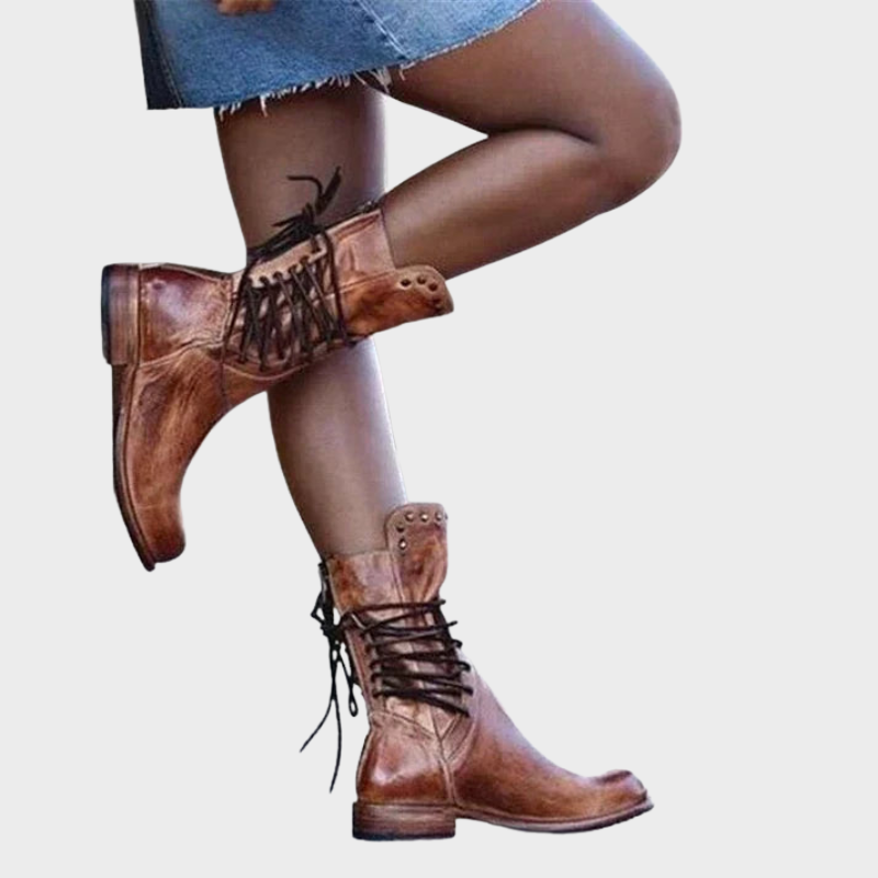 Rhea – Bottines à lacets robustes