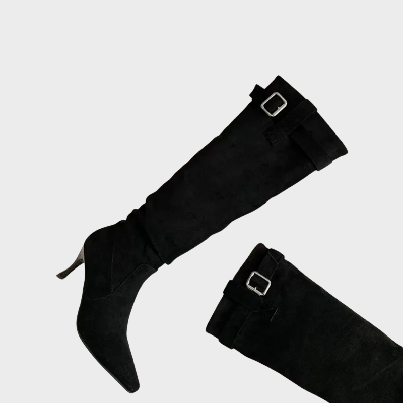 Siena – Bottes montantes élégantes avec boucles