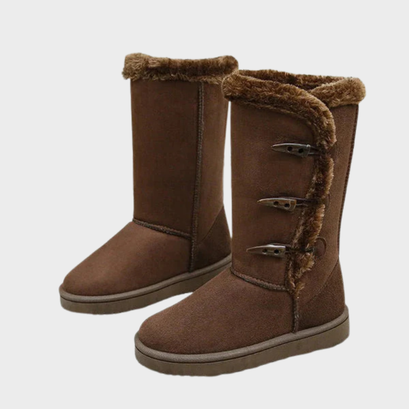 Nova – Bottes d'hiver douillettes avec fermeture à bouton