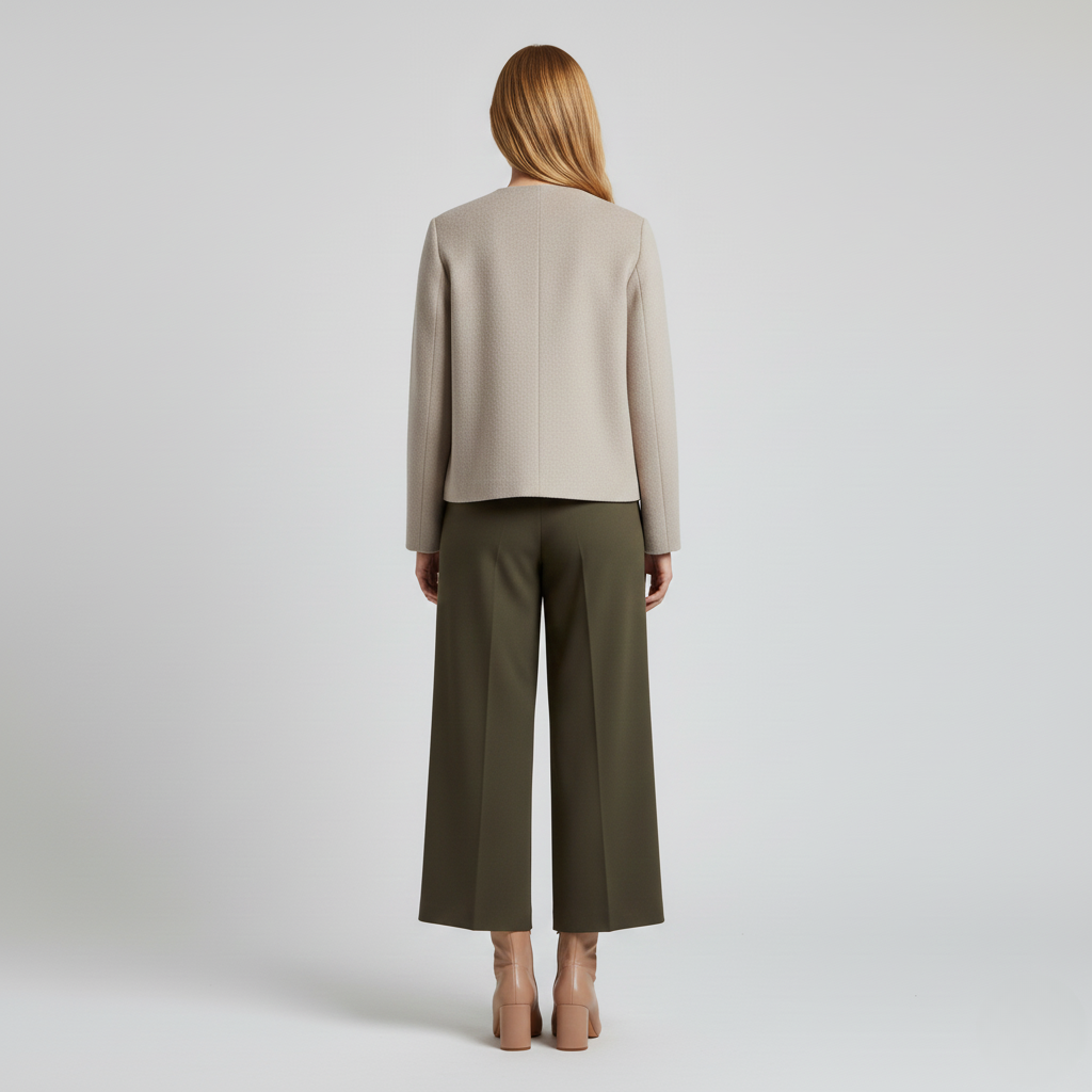 Veste Sans Col pour Femme