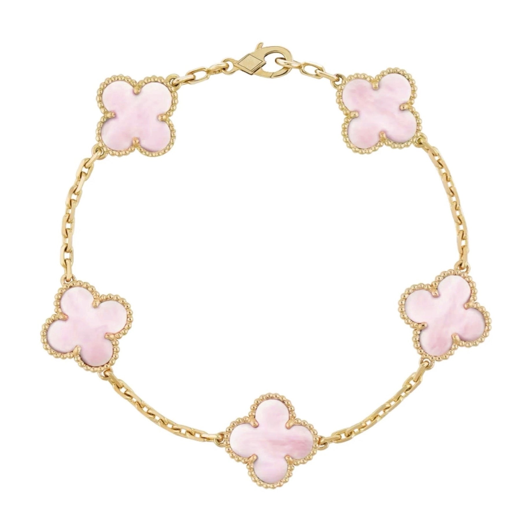 BRACELET FEUILLE DE TREFLE | OR ROSE
