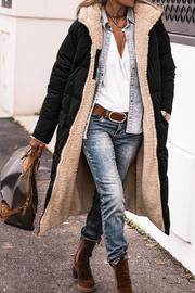 Johna – Manteau Sherpa réversible luxueux