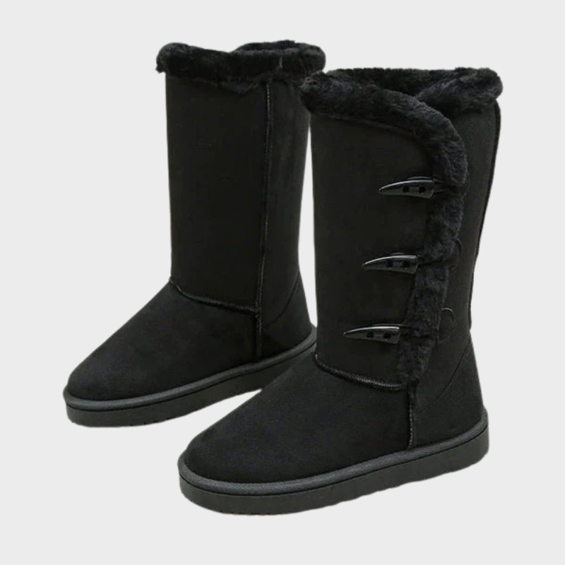 Nova – Bottes d'hiver douillettes avec fermeture à bouton
