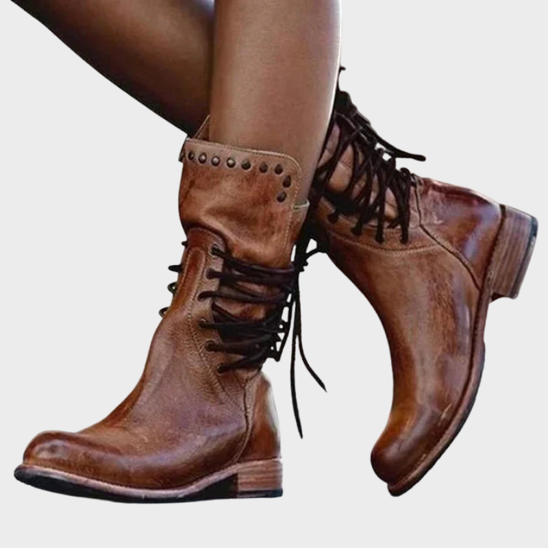 Rhea – Bottines à lacets robustes