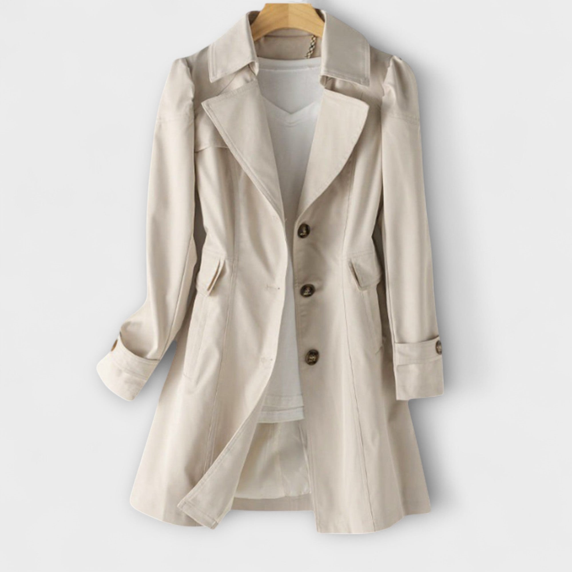 Elara – Trench-coat à double boutonnage