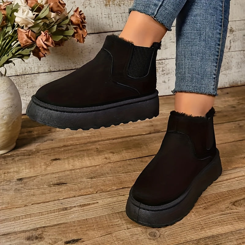 Bottes Chunky-Heel d'Hiver pour Femmes