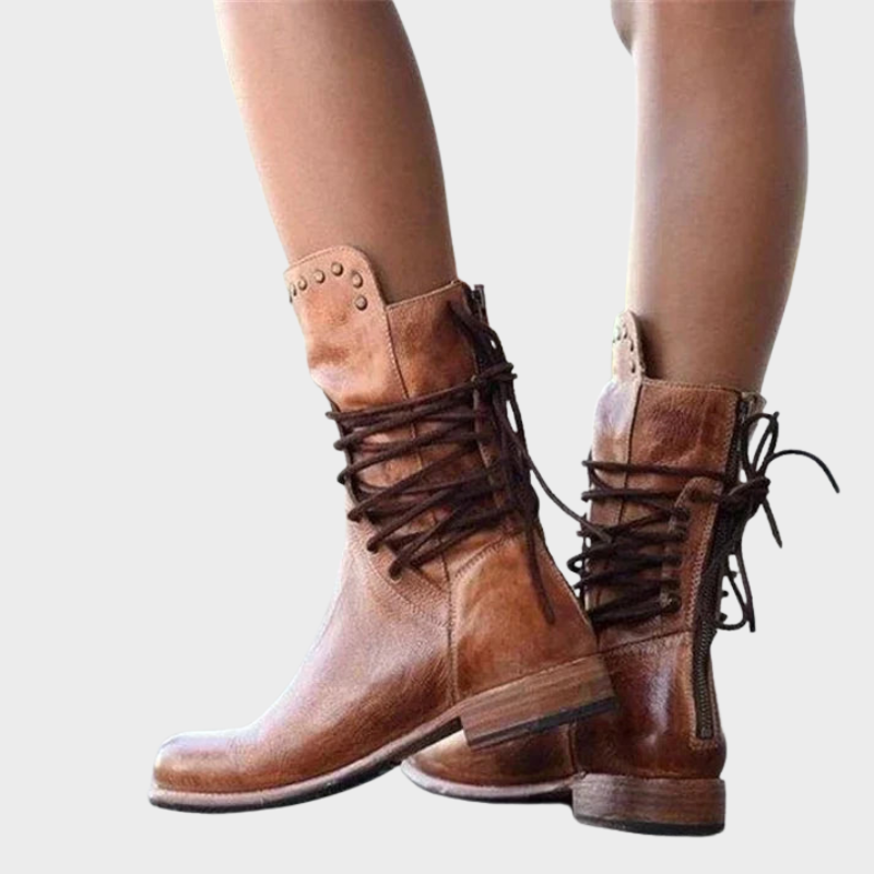 Rhea – Bottines à lacets robustes