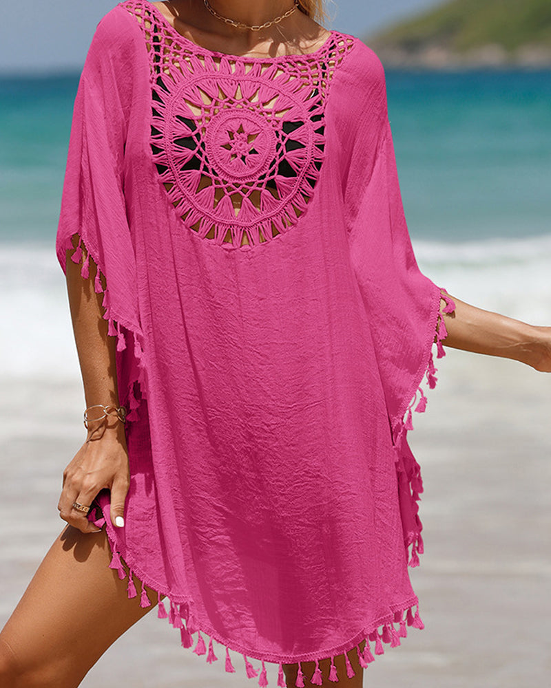 Poncho de Plage à Franges