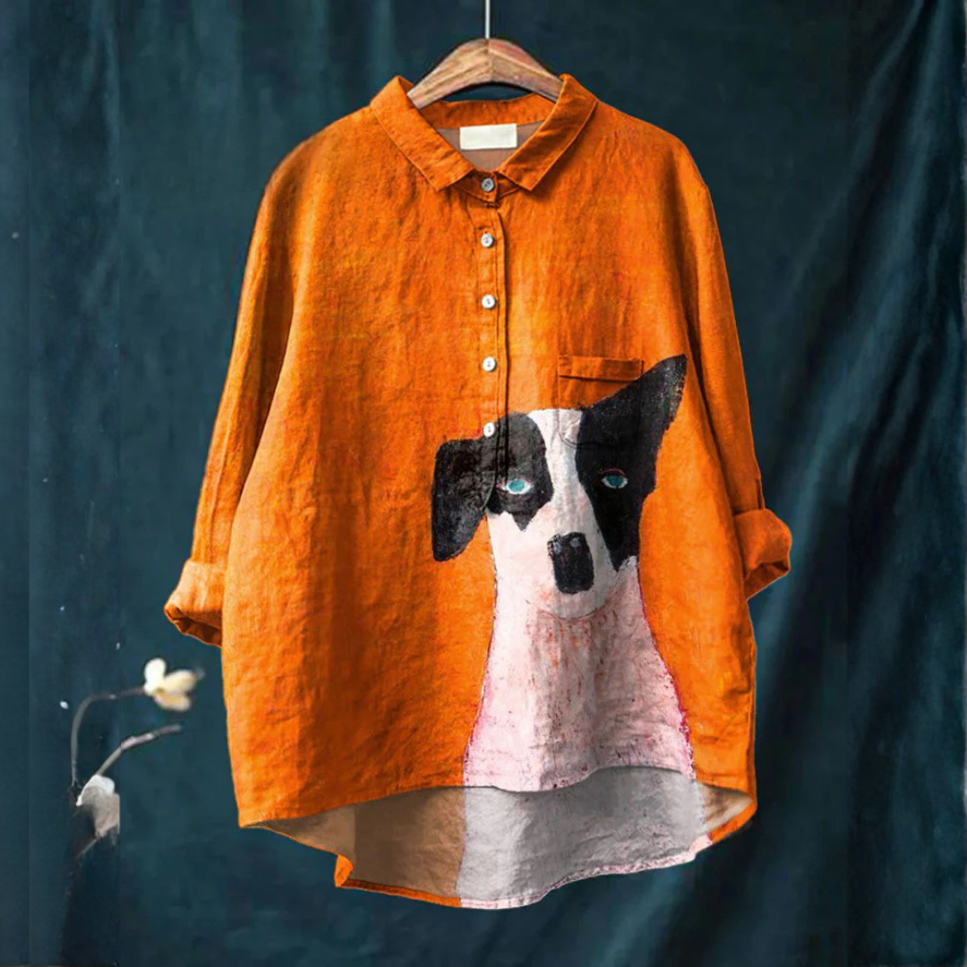 Logan | T-shirt artistique avec imprimé de chien