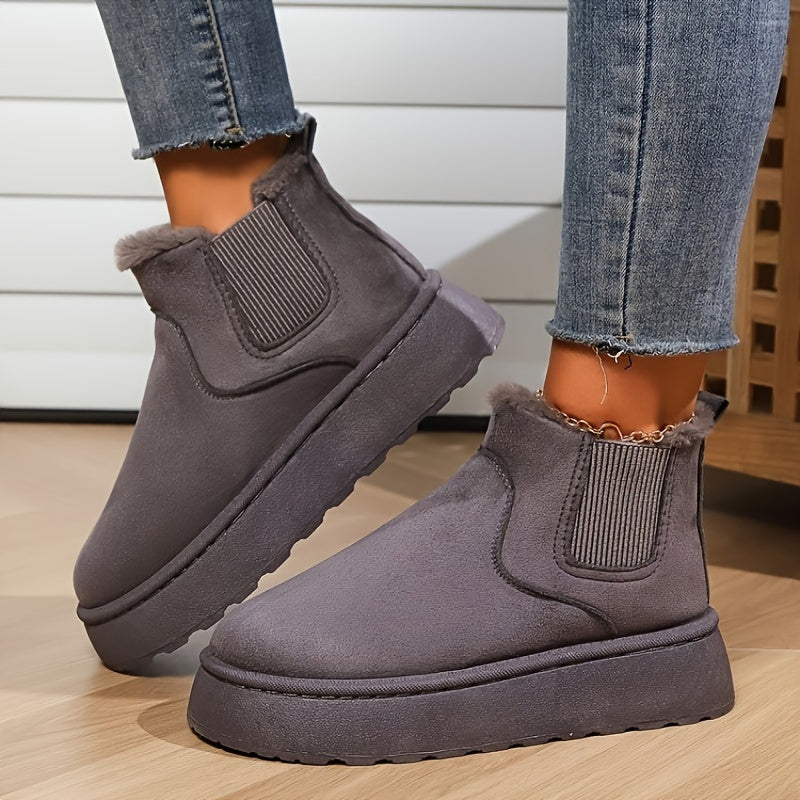 Bottes Chunky-Heel d'Hiver pour Femmes