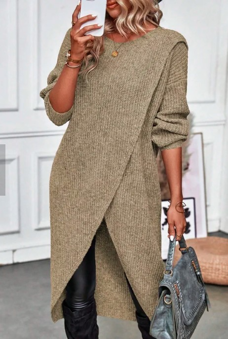 Olivia - Robe longue en tricot