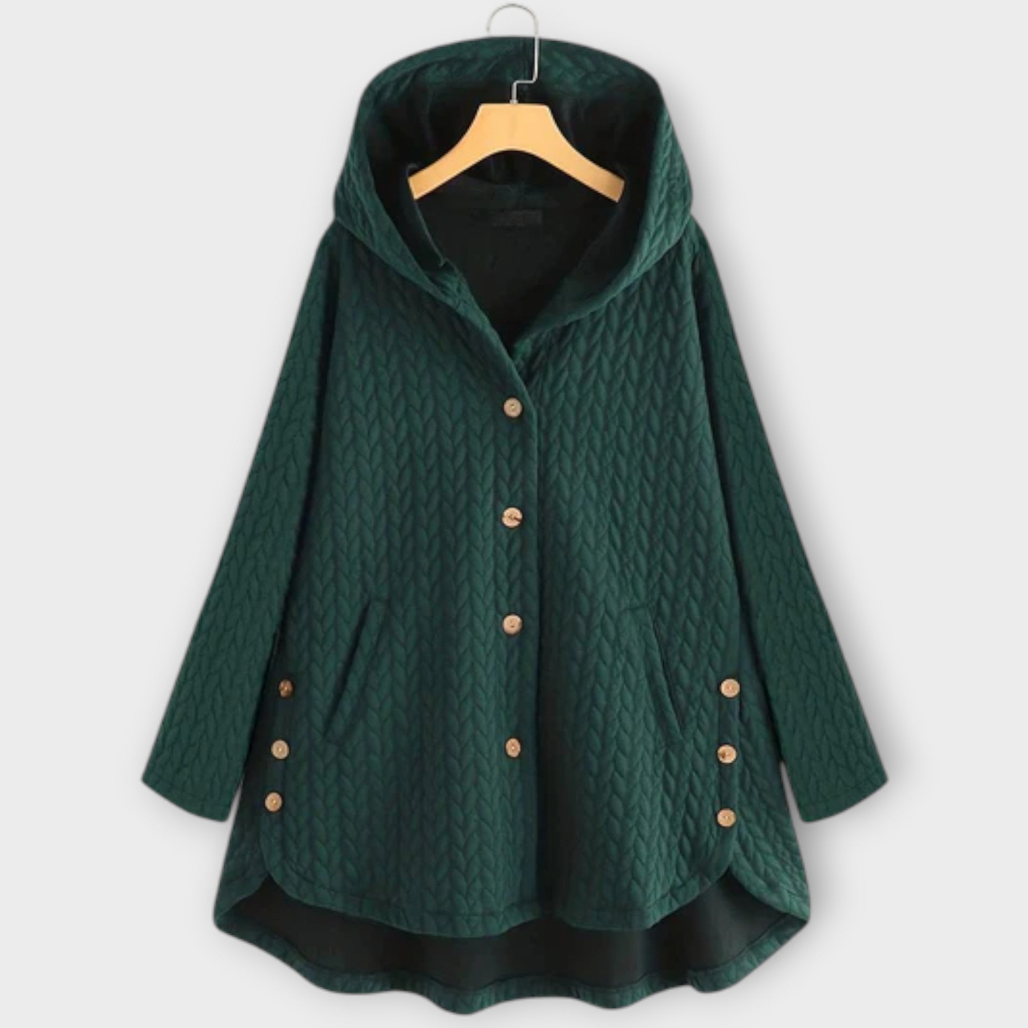 Leslie - Veste à Boutons Chaude