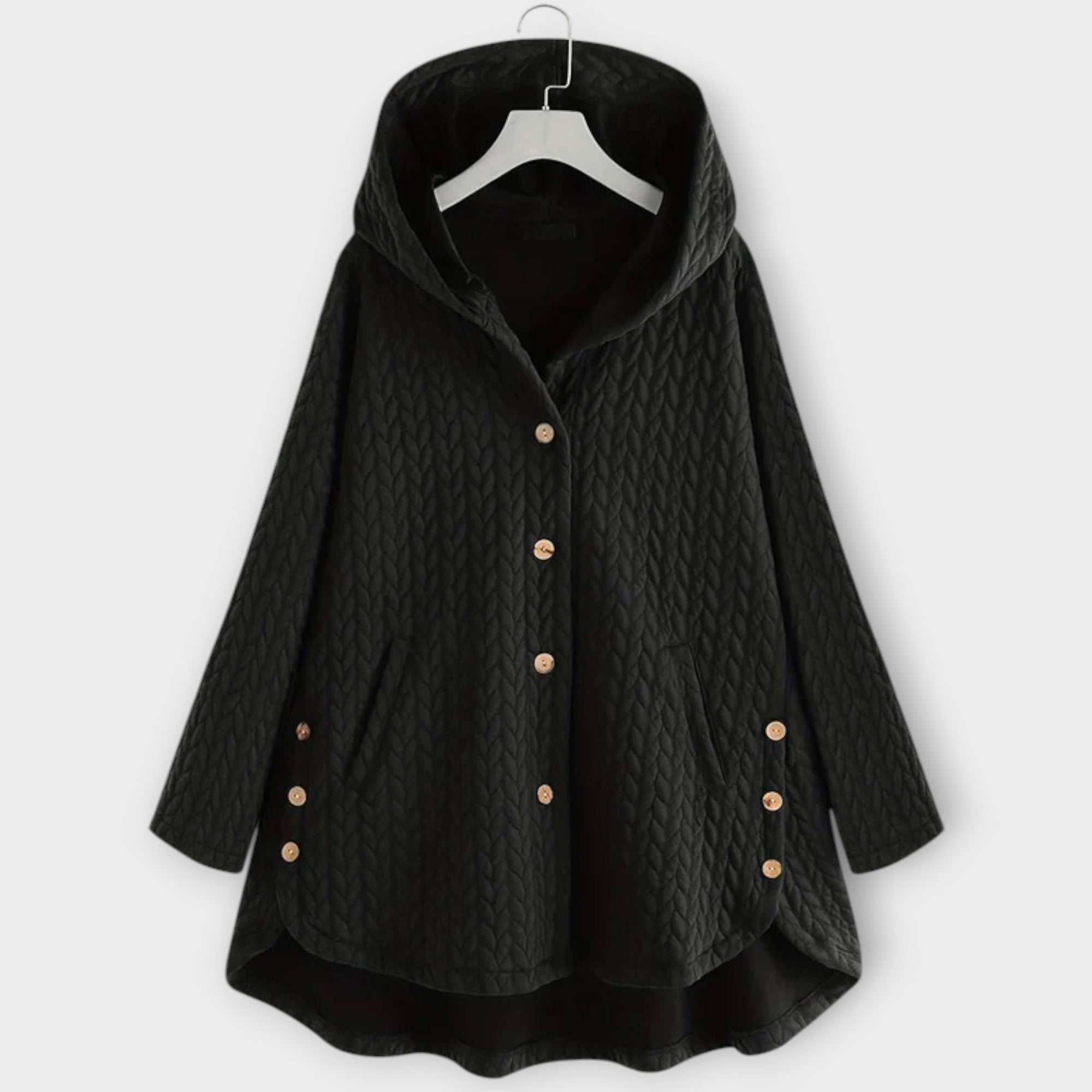 Leslie - Veste à Boutons Chaude