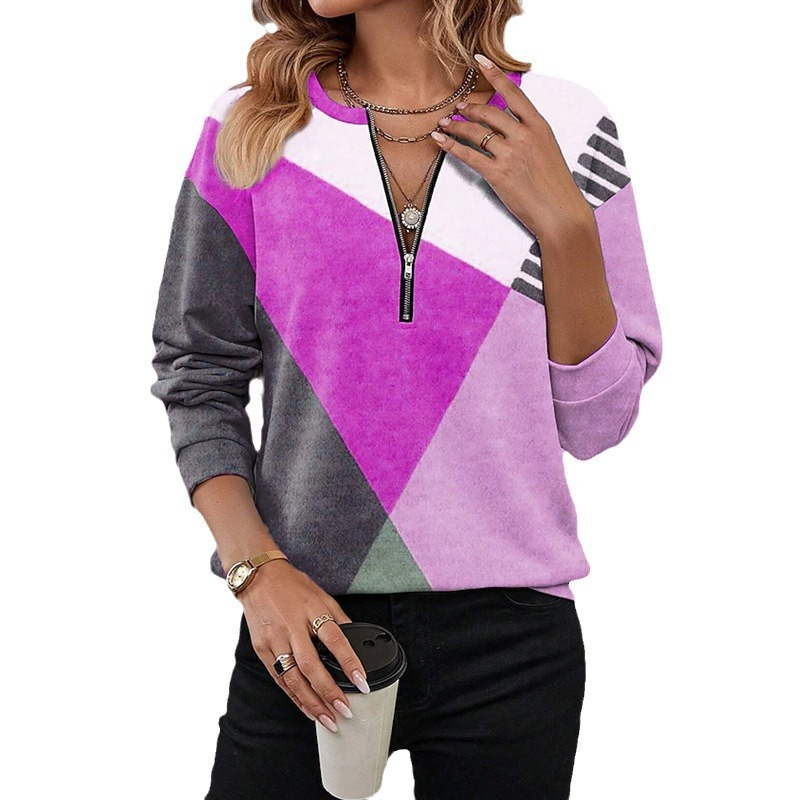 Ginny - Sweatshirt géométrique doux