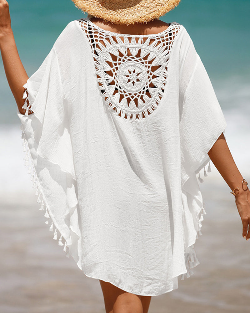 Poncho de Plage à Franges