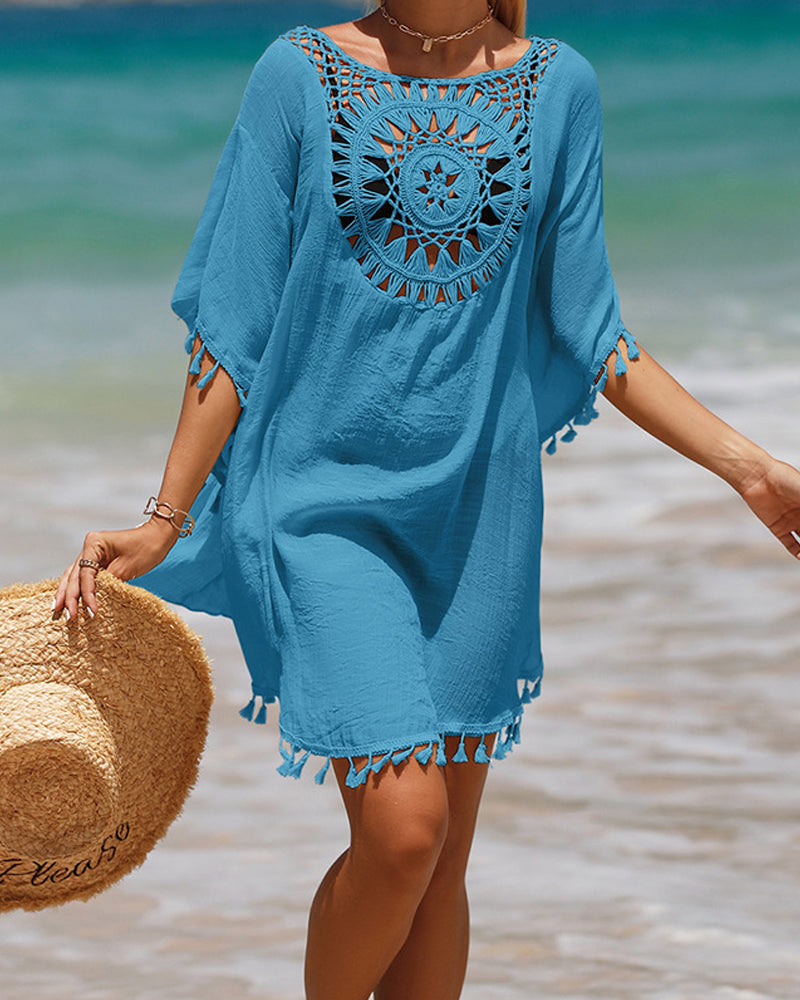 Poncho de Plage à Franges