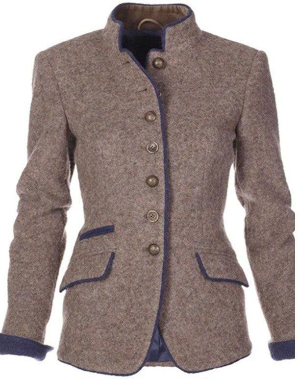 Valeria | Cardigan Élégant Avec Col Haut, Parfait Pour Un Look Chic Et Chaud