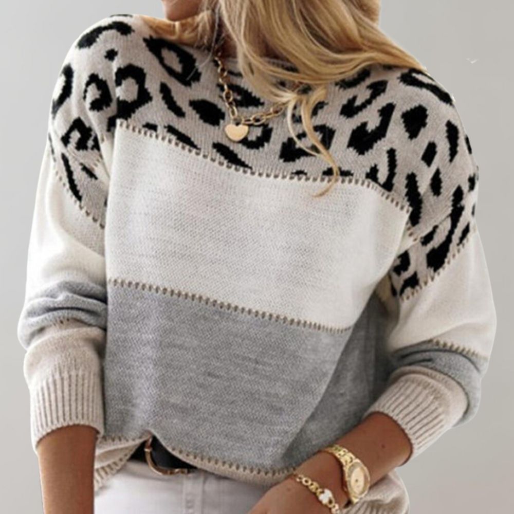 Cheyenne - Hoodie de loisirs imprimé léopard