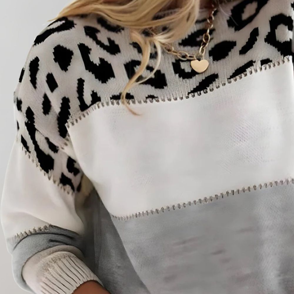 Cheyenne - Hoodie de loisirs imprimé léopard
