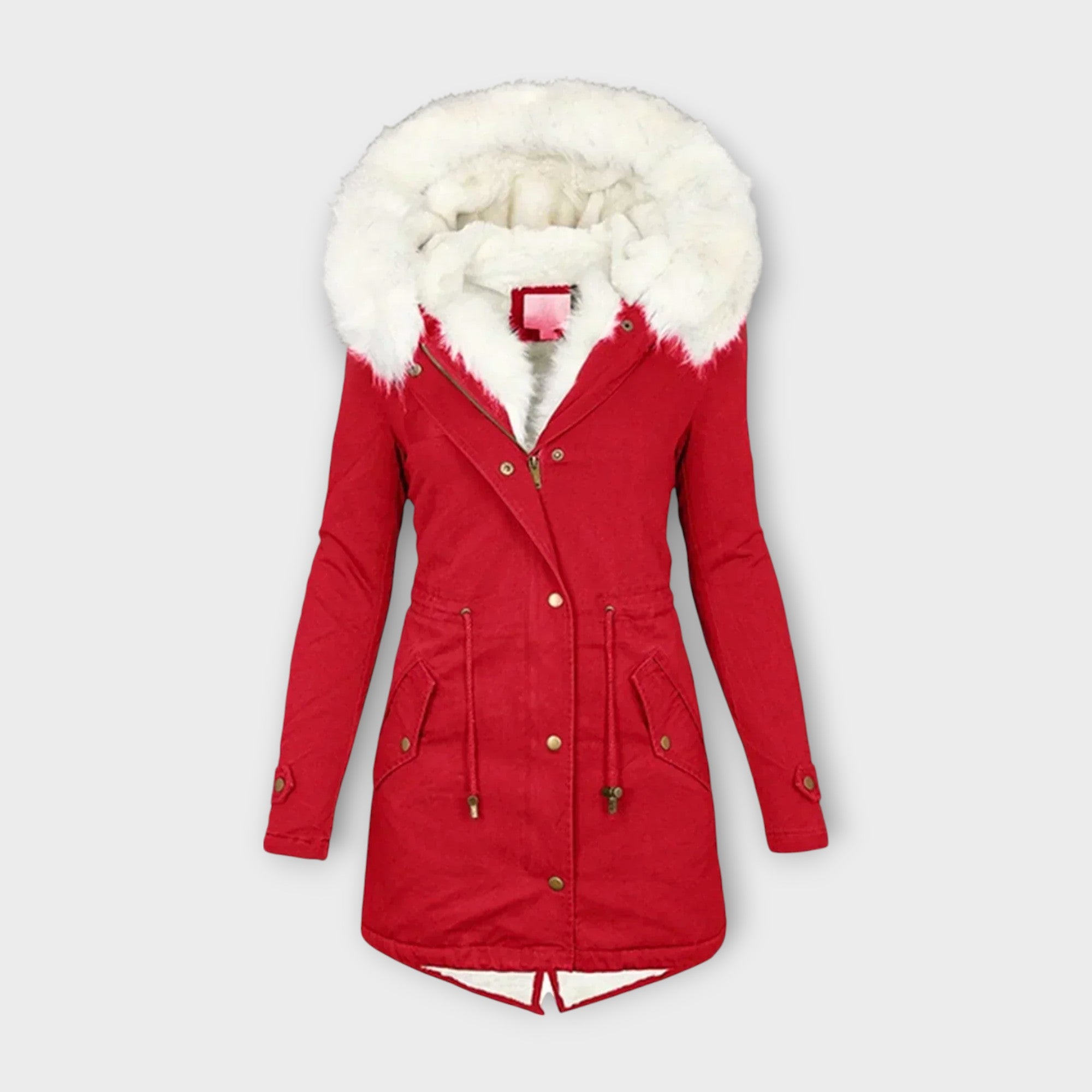 Ivara - Veste d'hiver imperméable et doublée en fourrure