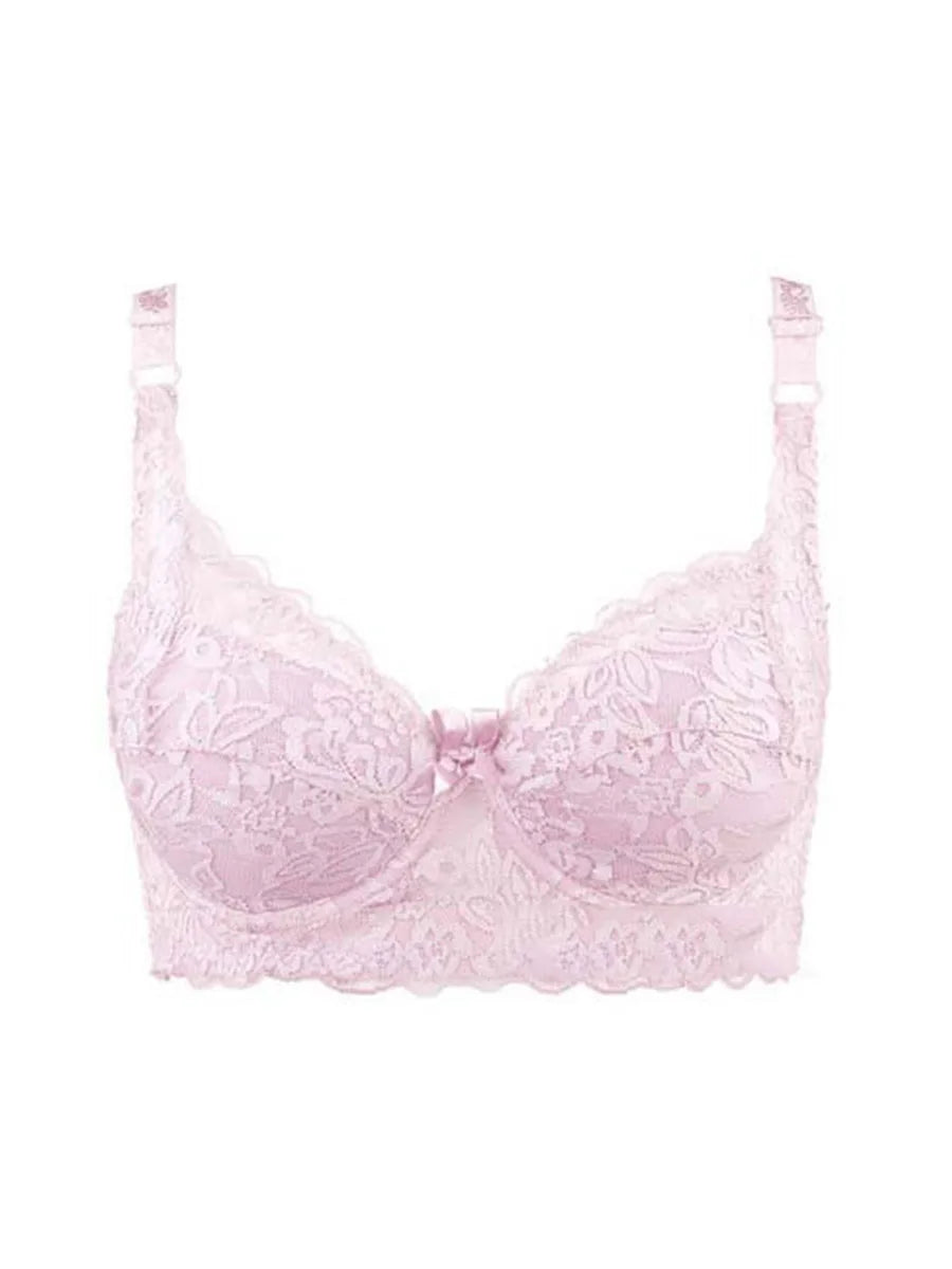 THARAH VIOLETTA – Bralette en dentelle avec armatures et broderie