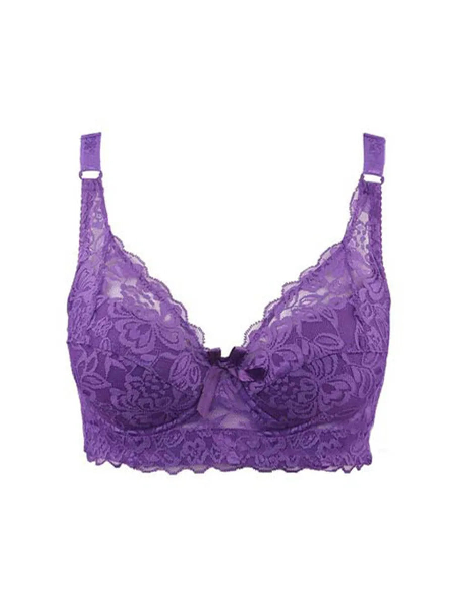 THARAH VIOLETTA – Bralette en dentelle avec armatures et broderie