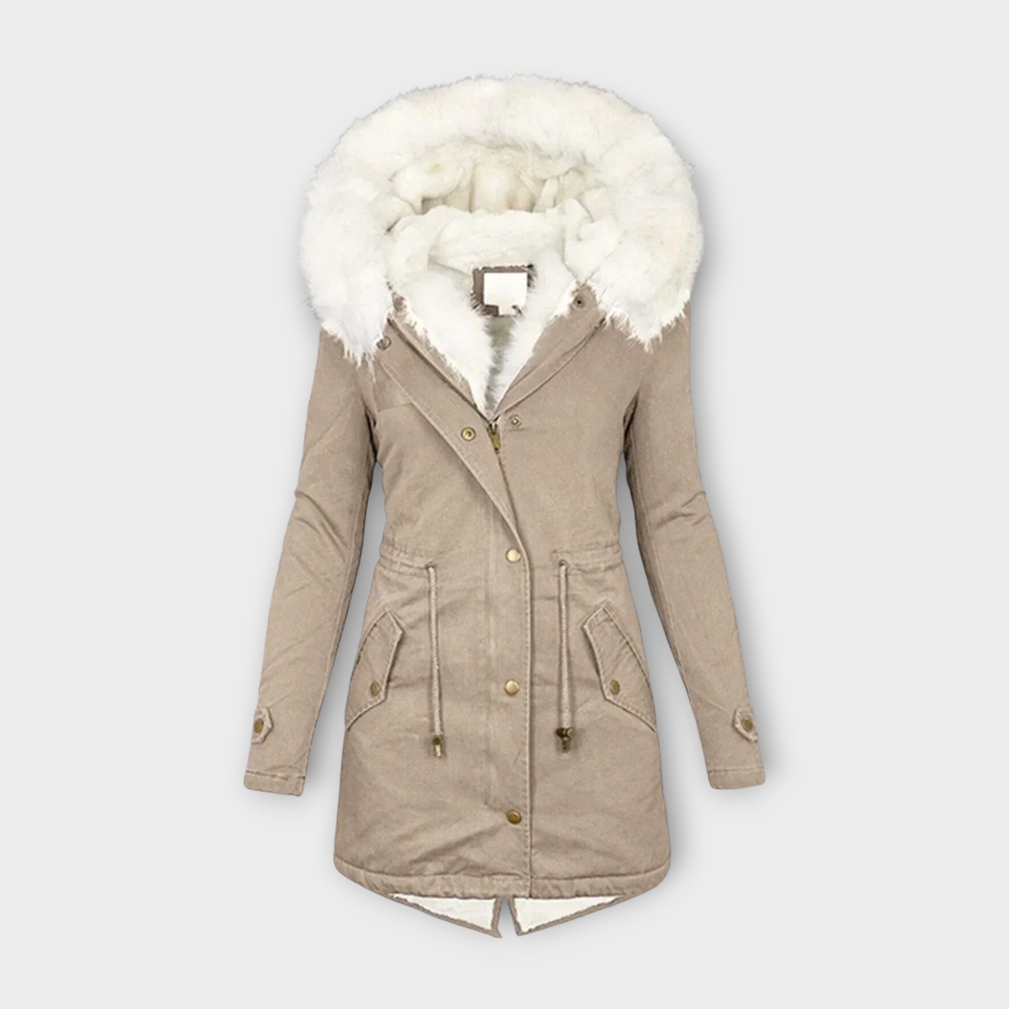 Ivara - Veste d'hiver imperméable et doublée en fourrure