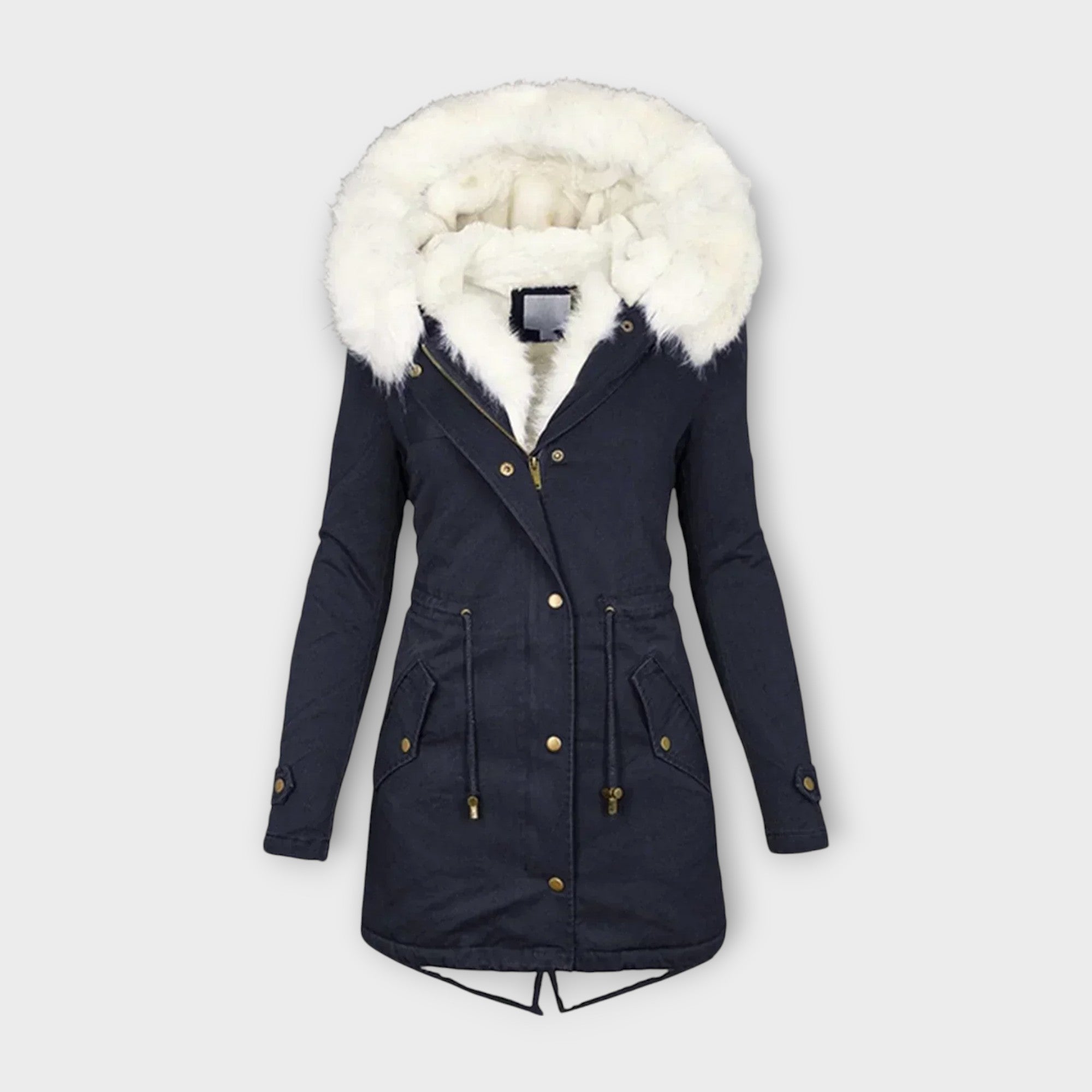 Ivara - Veste d'hiver imperméable et doublée en fourrure