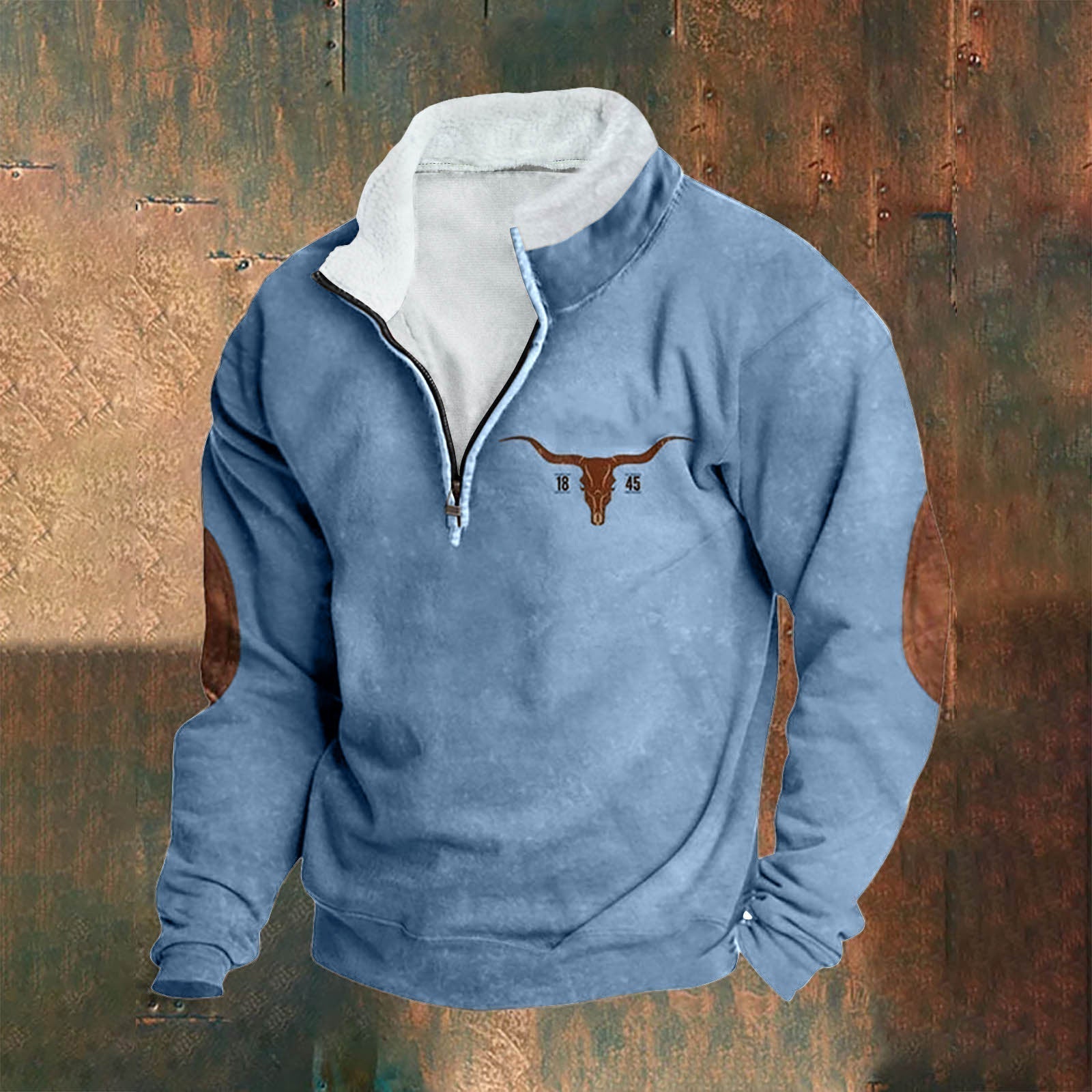 Pull Vintage avec Fermeture Éclair