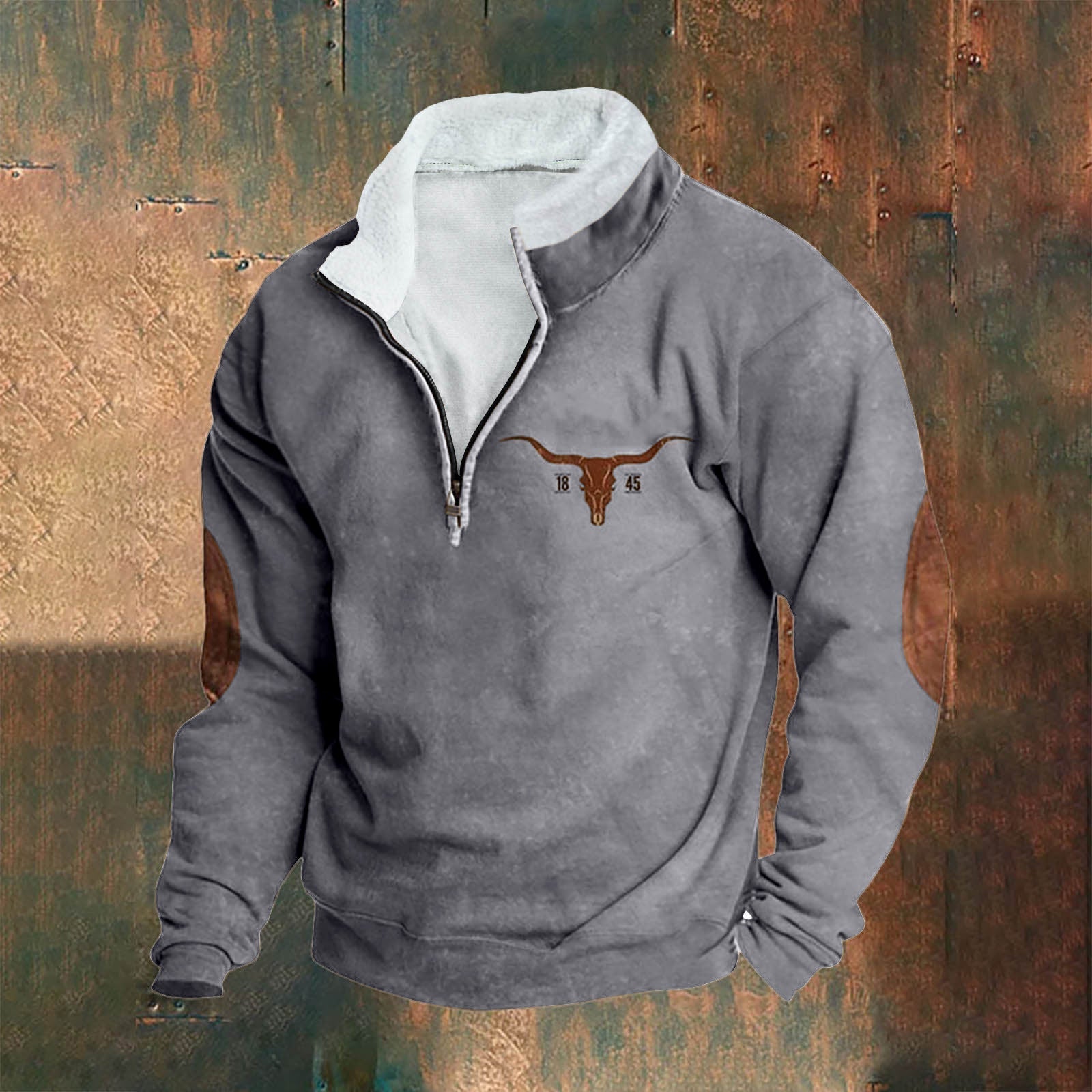 Pull Vintage avec Fermeture Éclair
